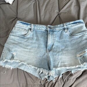 Kut from the Kloth Light Blue Distressed Jean Shorts